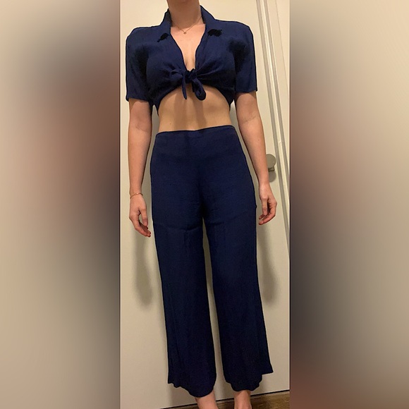 Navy Reformation pant set - Picture 1 of 4